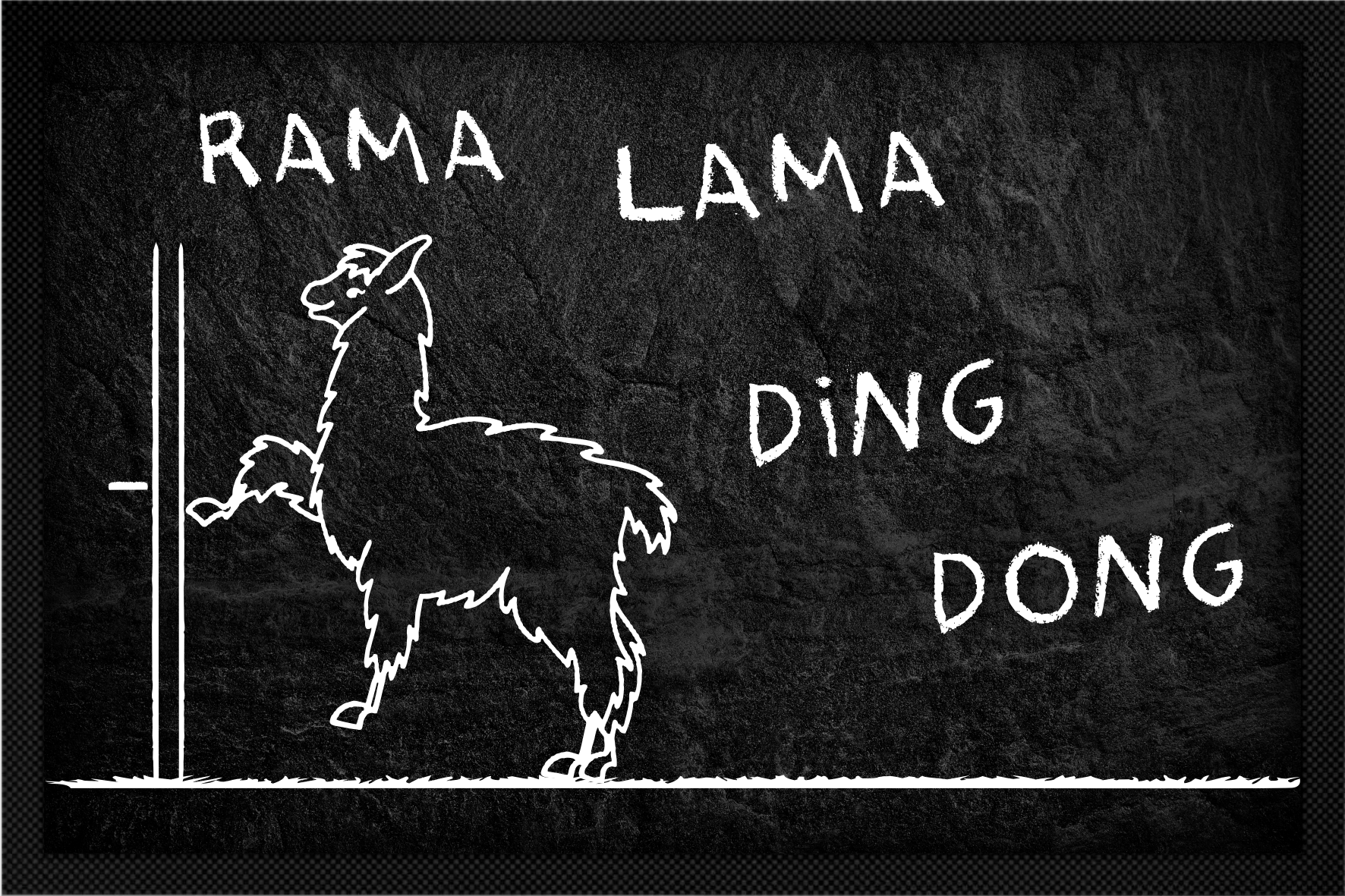 Rama Lama Ding Dong | Fussmattenguru - Gestalte Deine Fussmatte