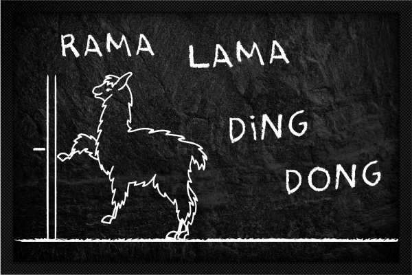 Fußmatte Rama Lama Ding Dong